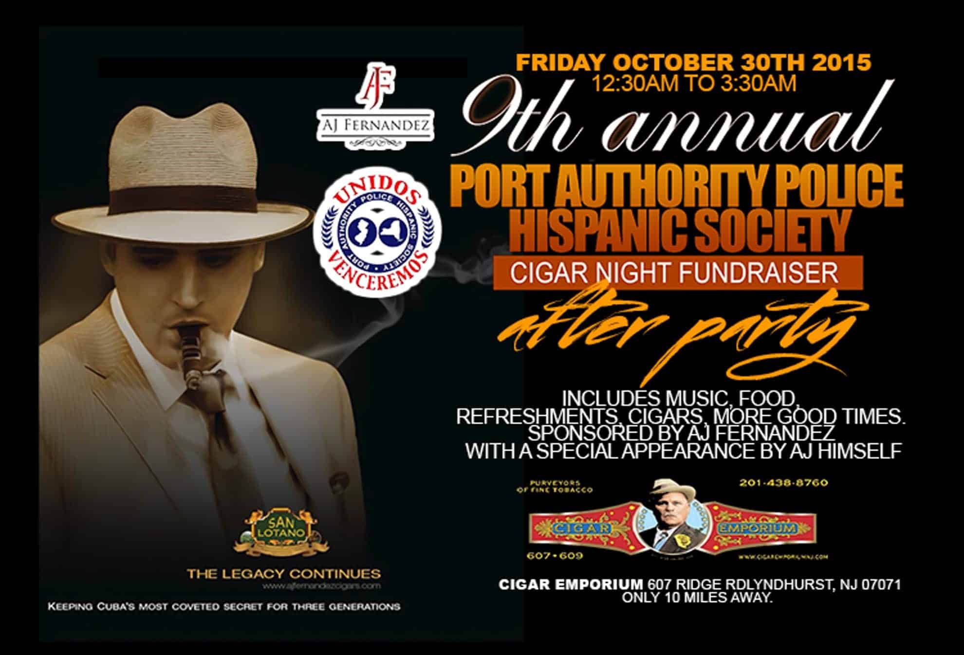 Cigar News: 9th Annual Port Authority Police Hispanic Cigar Society Night