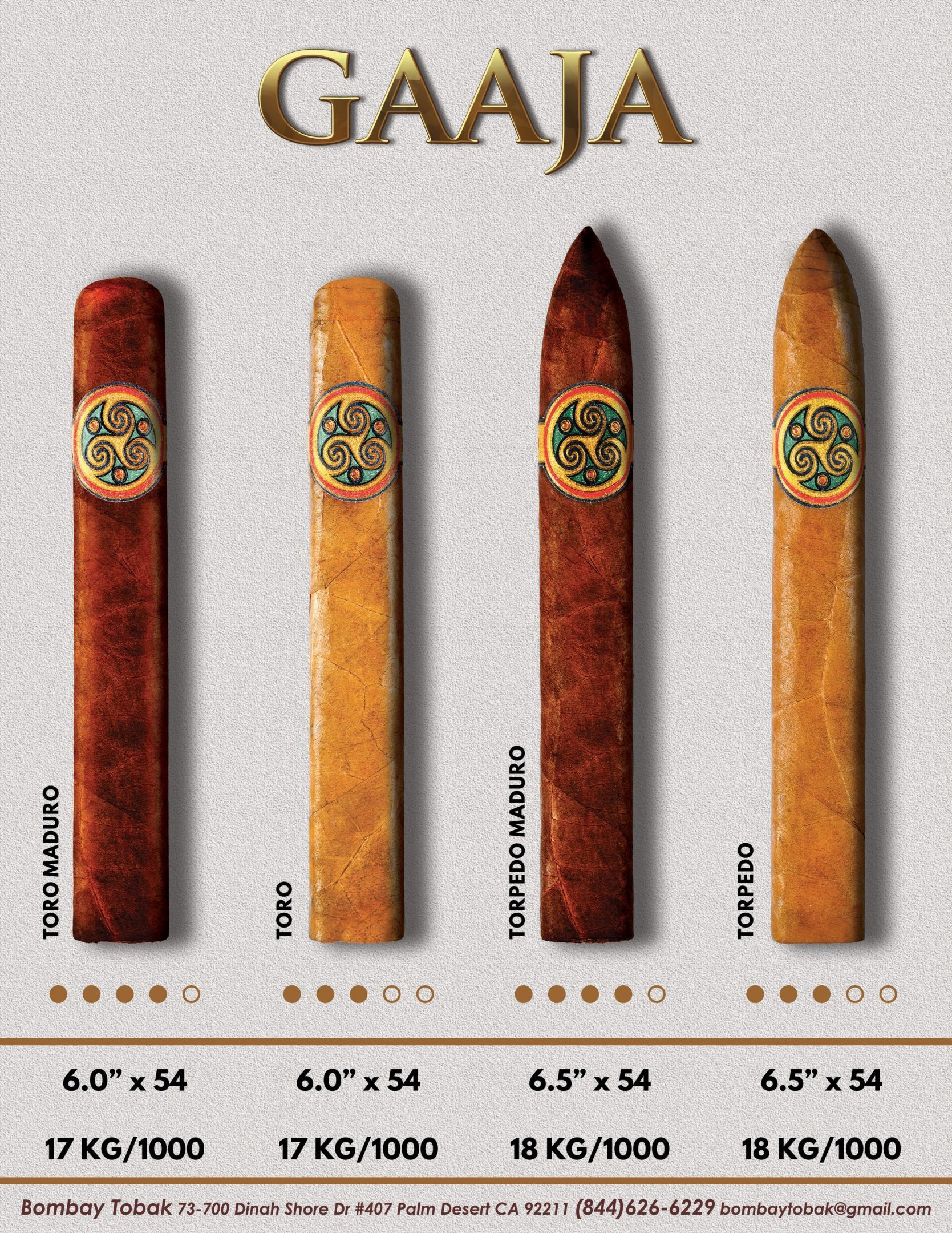 Cigar News: MBombay Announces Gaaja Torpedo and Maduro