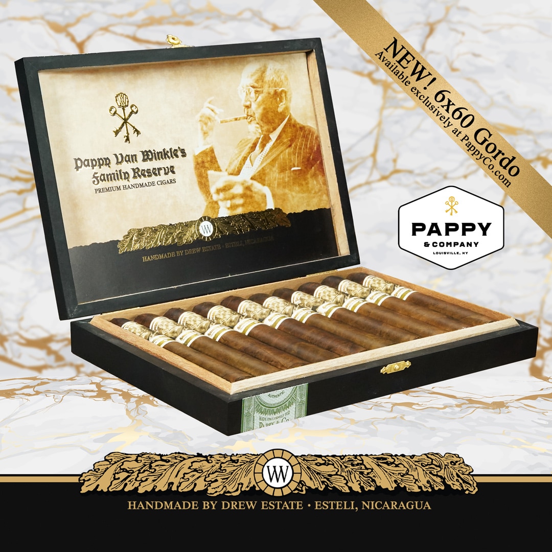 Drew Estate Adds Pappy Van Winkle Barrel Fermented Gordo - Cigar News